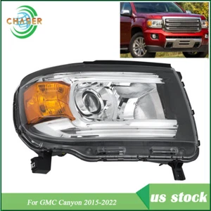 Headlight Single Projector For GMC Canyon 2015-2022 Headlamp R Side Clear Lens - Picture 1 of 12