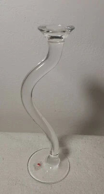 Portacandela in Cristallo COLLE Italy cm 26 Porta Candela - Immagine 1 di 4