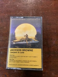 JACKSON BROWNE Cassette Tape LAWYERS IN LOVE 1983 Rock Pop Rare - Picture 1 of 4
