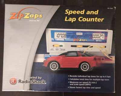 Zip Zaps Micro RC Speed and Lap Counter Radio Shack Model 60-7530 New - Image 1 of 4