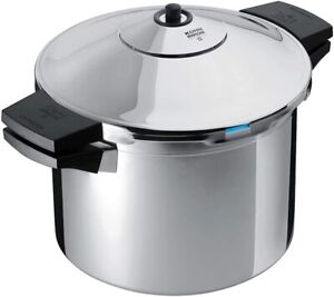 KUHN RIKON Silver Duromatic Inox Stainless Steel Pressure Cooker 8L / 22cm New..