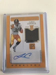 2017 Panini Pantheon James Conner Rc AUTO JERSEY #1/149 Steelers Ebay 1/1 - Picture 1 of 2