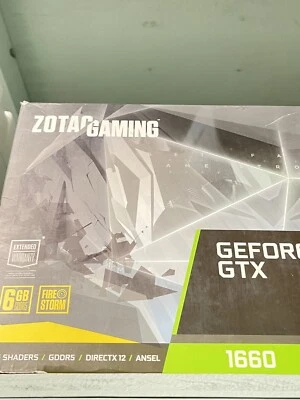 ZOTAC NVIDIA GeForce GTX 1660 6GB GDDR5 Gaming Graphics 192 Bit - Image 1 of 3