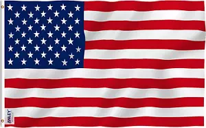3X5 Ft American US Flag - Vivid Color and UV Fade Resistant - Double Stitched - Picture 1 of 12