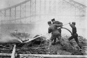 Coney Island Dreamland Firefighters 1910s 4x6 Reprint Of Old Photo - Bild 1 von 1