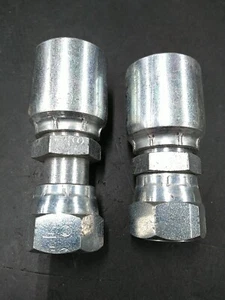 (2) Continental FFX-08-08 Hydraulic Crimp Fitting 1/2" Hose to Female ORFS-8 - Picture 1 of 2
