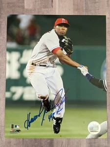 Howie Kendrick Signed 8x10 Photo File COA Los Angeles Angels Nationals Dodgers - Picture 1 of 1