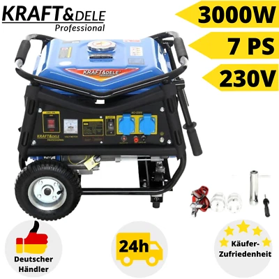 Stromerzeuger Benzin Stromaggregat Notstromaggregat Stromgenerator Leise 230V - Bild 1 von 4