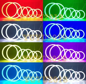 Anillos de halo RGB para Chevrolet Sonic T300 AVEO 11-15 faros antiniebla flash DRL - Imagen 1 de 16