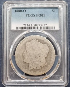 1880 O Morgan Dollar $1 Silver PCGS PO1 POOR Lowball PO 1 #91068 - Picture 1 of 2