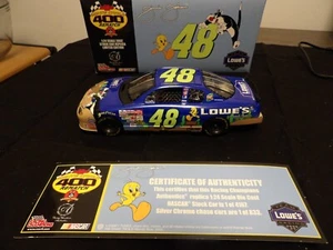 Jimmie Johnson #48 Looney Tunes Rematch/ Lowe's 2002 NASCAR 1:24 DieCast - Picture 1 of 7