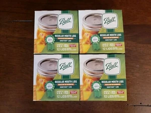 4 BOXEN BALL NORMALER MUND EINMACHDECKEL SICHER USA 12 PRO BOX VERSIEGELUNGSDECKEL - Bild 1 von 2