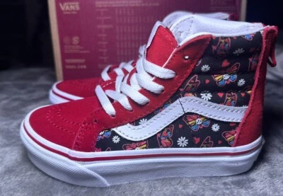 NOVO! Vans Kids Sk8-Hi Zip Glow Butterfly TAM 10.5 FRETE GRÁTIS - Imagem 1 de 4