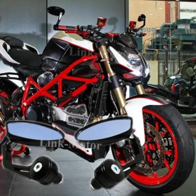 Motorcycle Handle Bar End Rearview Mirrors For 2012 Ducati streetfighter 848 US - Image 1 of 4