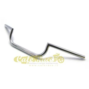 Manubrio moto Spaan Clubman in acciaio cromato da 1” (25,4mm) per cafè racer - Picture 1 of 3