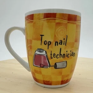 Tazza caffè tecnico unghie fine porcellana storia e araldica giallo arancio giallo - Foto 1 di 10
