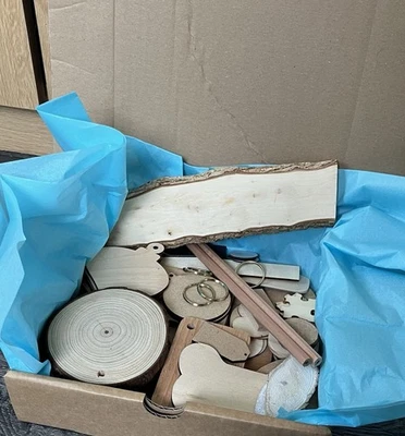 Bulk Lot Random Wood Blanks for Pyrography Painting Crafts Art Projects DIY - Image 1 of 4