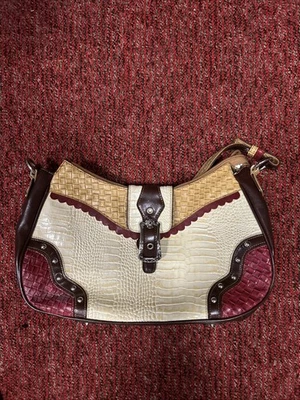 Bolso de Hombro MC Marc Chantal Cuero Tooled Vintage Foto 1 de 4