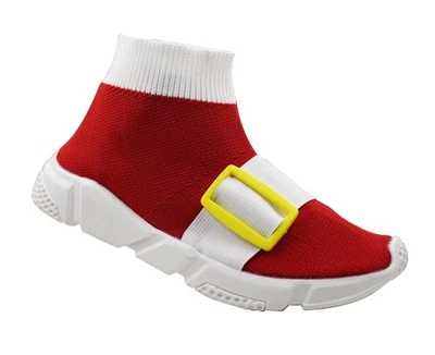 NUEVO SONIC Tenis Niños Talla 11 Rojo Tejido Sin Cordones Hebilla Zapatos para Correr Precio de venta sugerido por el fabricante $69 Foto 1 de 4