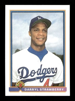 1991 Bowman #609 Darryl Strawberry Los Angeles Dodgers - Image 1 of 2