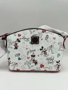 Disney Dooney & Bourke Mickey Minnie Sweethearts Love Letters Crossbody Bag NWT - Picture 1 of 2