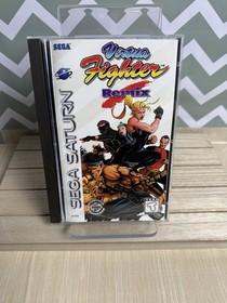 Virtua Figher Remix (Sega Saturn) RARE Longbox! CIB Disc, Art, Manual # Matches