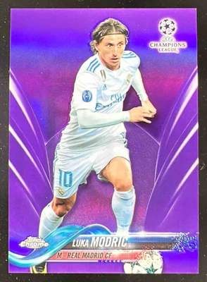 2017 Topps Chrome UEFA Champions League Purple Refractor #38 Luka Modric /250 - Image 1 of 2