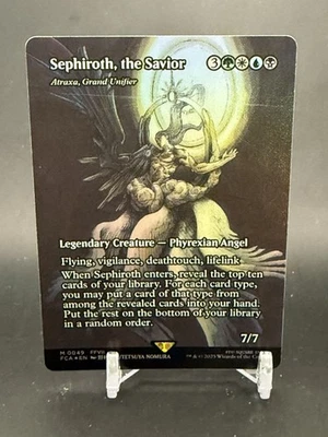 MTG FF Mythic Sephiroth, the Savior FOIL Final Fantasy M 0049 - Image 1 of 3
