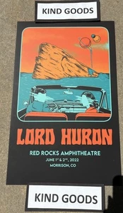 100% Authentic LORD HURON 2022 Red Rocks - Morrison, Colorado 🪐 Concert Poster - Picture 1 of 5