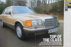 Original 1986 Autocar extracted mag road test: MERCEDES-BENZ 420 SE / 420SE - Imagen 1 de 2