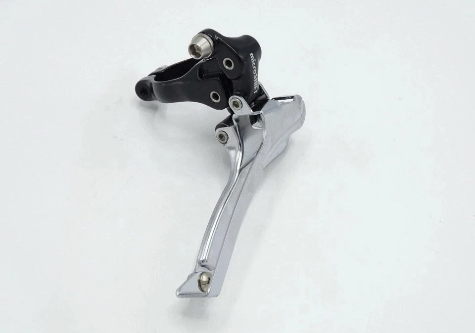 microSHIFT R10 Front Derailleur 10 Speed - 34.9 Clamp On - Road Bike Black MS-10 - Image 1 of 4