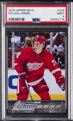 2015 UPPER DECK #228 DYLAN LARKIN ROOKIE RC PSA 9 - Image 1 of 2