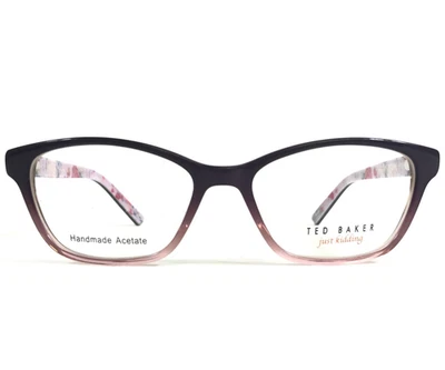 Armações de óculos Ted Baker B966 PUR roxo degradê olho de gato aro completo 49-15-135 - Imagem 1 de 4