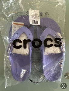 CROCS ALL TERRAIN CLASSIC FLIP FLOPS DIGITAL VIOLET SZ 8 MEN SZ 10 WOMEN - Picture 1 of 4