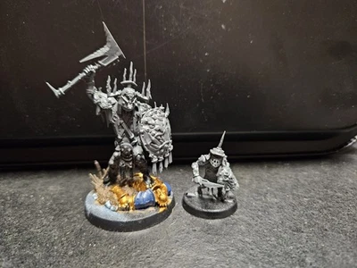 Warhammer AoS - KRULEBOYZ KILLABOSS WITH STAB-GROT Age Of Sigmar Ork, Orruk  - Image 1 of 4