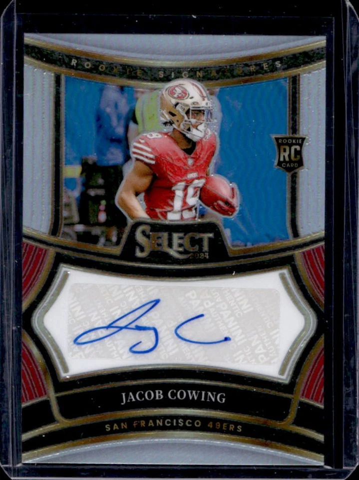 2024 Select Jacob Cowing Rookie RC Rookie Auto #/399 49ers - Image 1 of 2