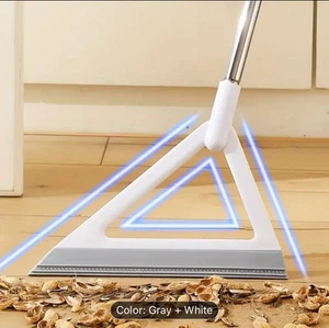 Magic Silicone Broom & Squeegee โ 54โ Handle โ Floor Sweeper for Hair/Dust - Picture 1 of 1