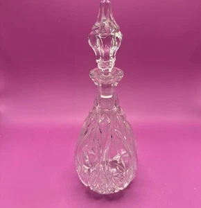 Bellissimo decanter vintage in cristallo per vino o whisky alto 10 1/2” pulito senza patatine! - Foto 1 di 9