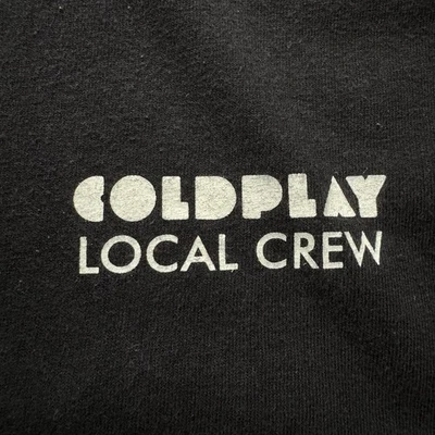 Coldplay 2011 Mylo Xyloto Official Local Crew Employee T-Shirt Sz XL Black RARE - Image 1 of 4