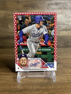 2023 Topps Update Michael Busch Rookie RC Independence Day /76 #US256 - Image 1 of 2