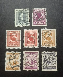 1925 Numerals, Telegraph Wires & White Shoulder Eagle Stamps, Used. - Picture 1 of 2