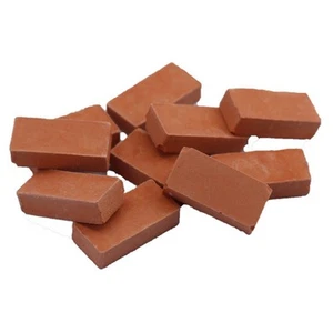 Modèle Rouge Brique 20 10 5mm Clay for Paysagisme Jardin Pièces Ho Échelle N - Photo 1/25