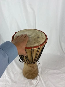NUEVO tambor Djembe NUEVO 48 cm grande cuchillo de sequía: 28 cm - Imagen 1 de 14
