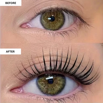 Schwarz Slim Super Curling Volumizing Eyelash Mascara Augenwimperntusche Make-Up - Bild 1 von 4