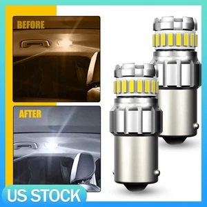 2PCS 1156 7506 LED Bulbs 6500K White Super Bright For Backup Reverse Lights T - Picture 1 of 8