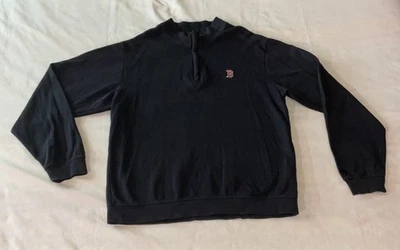 Cutter & Buck Boston Red Sox Navy Blue 1/4 Zip Pull Over Sweater Sweatshirt Sz L - Image 1 of 4