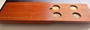 Holz 8 Halter für Spaten Meerschweinchen Münzen 21,53 mm breit - Bild 1 von 3