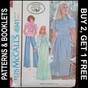 Vtg Laura Ashley McCall's Tucked Bodice Dress or Top Pattern #4941 Size 12 CUT - Picture 1 of 6