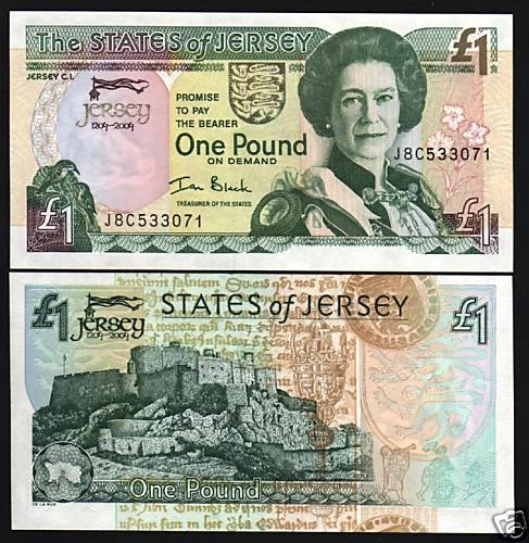 JERSEY 1 POUND P-31 2004 *Commemorative QUEEN CROWN UNC GREAT BRITAIN MONEY NOTE - Image 1 of 1