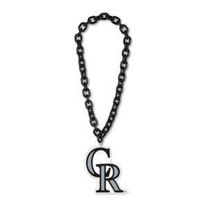 Colorado Rockies Big Chain Fan Necklace with Foam Logo [NEW] MLB Game Tailgate - Picture 1 of 1